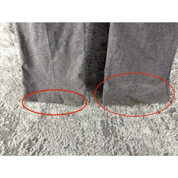 Kut From The Kloth Size 10 Flat Front Straight Leg Pants Gray Button Zip Pocket - Picture 2 of 12